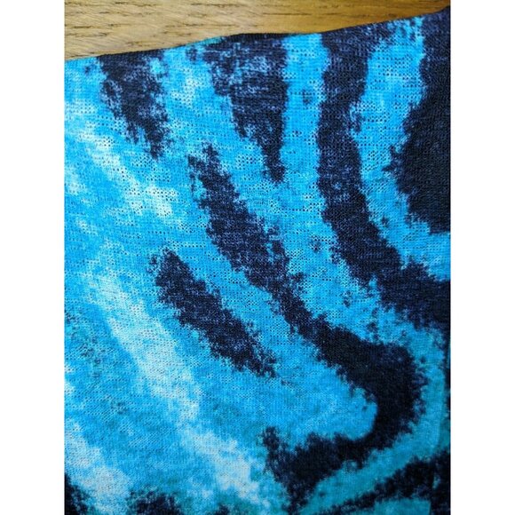 Jones New York Size L Skirt Black Teal Lined Modest Polyester Womens - Picture 6 of 6